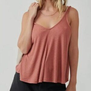 Free People Dani Tank Intimately Small S Pink Dusty Rose Blush